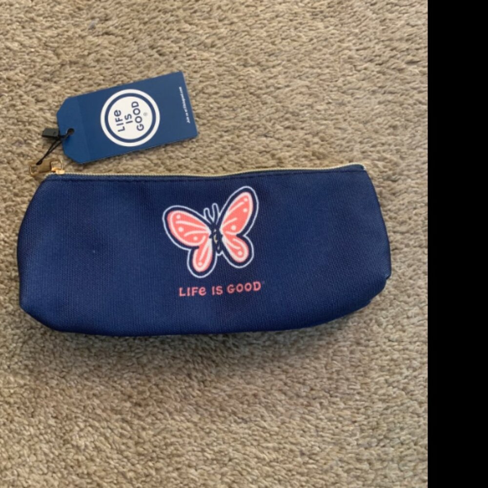 NWT Life is Good Butterfly T Bottom Pouch